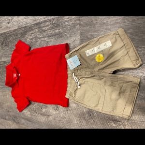 Cat & Jack shirt and short set